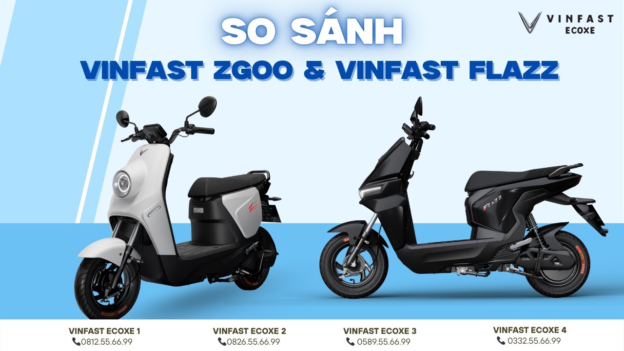 So sánh VinFast Zgoo vs Flazz: Xe máy điện giá rẻ mới của VinFast, Mẫu Nào Đáng Mua?
