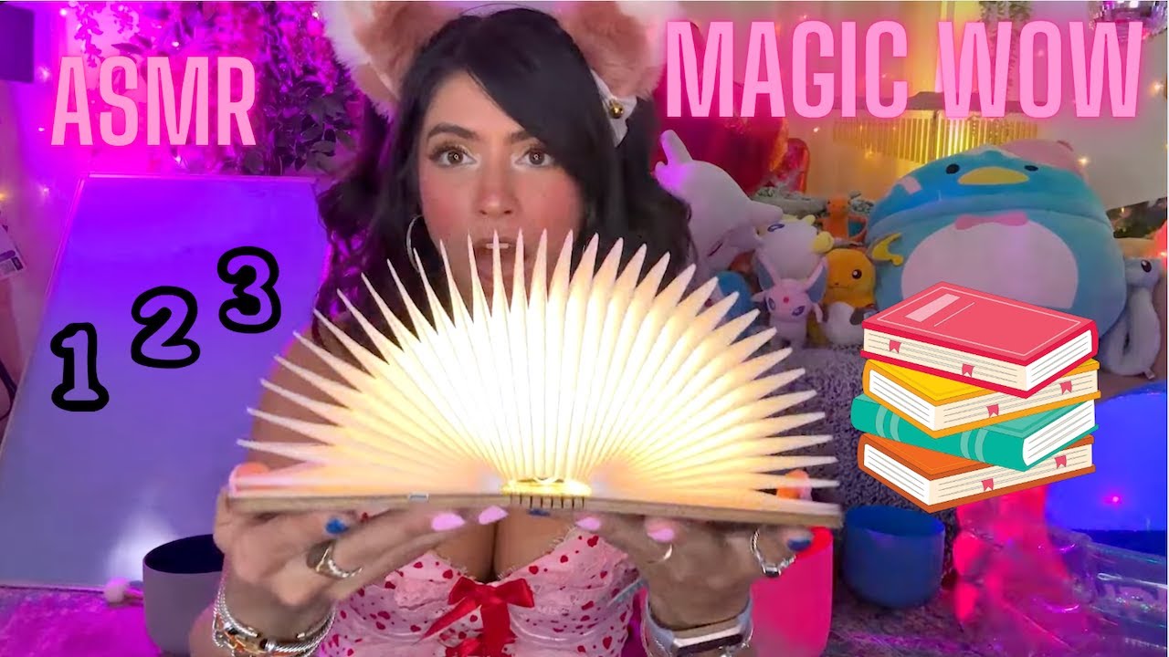 ❤️ASMR MAGIC Book Chaotic Tapping, Counting & Lights  ✨ Focus ✨✨🐰