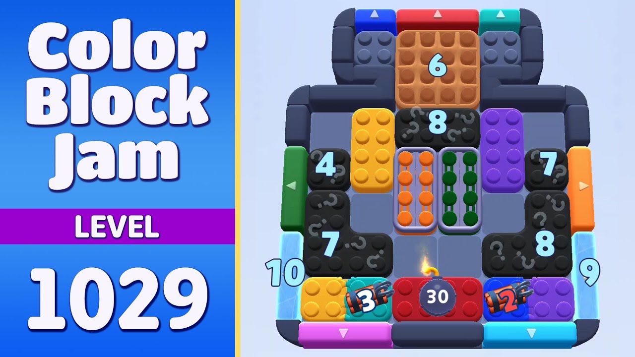 Color Block Jam Level 1029 (1030) | Every Puzzle Solved! 🎯