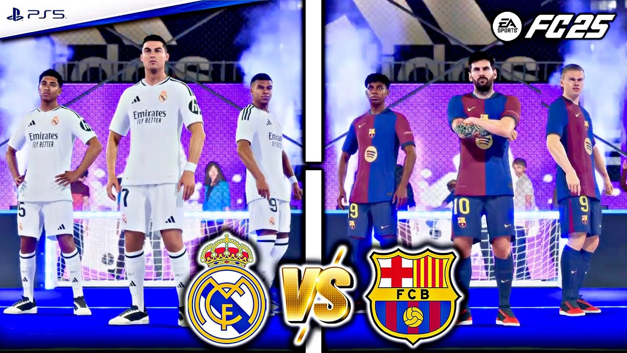 FC 25 VOLTA - MESSI , RONALDO , MBAPPE , YAMAL , HAALAND, BELLINGHAM | REAL MADRID VS BARCELONA