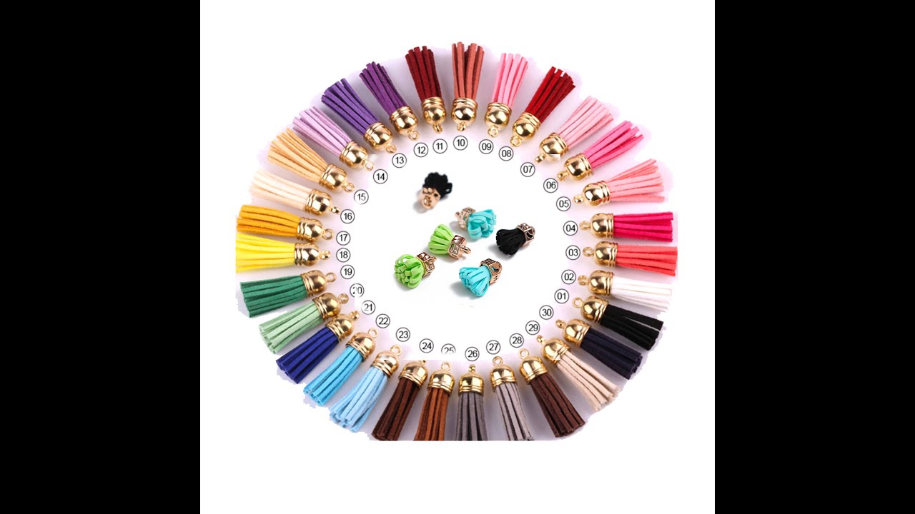How to make 2different suede tassel