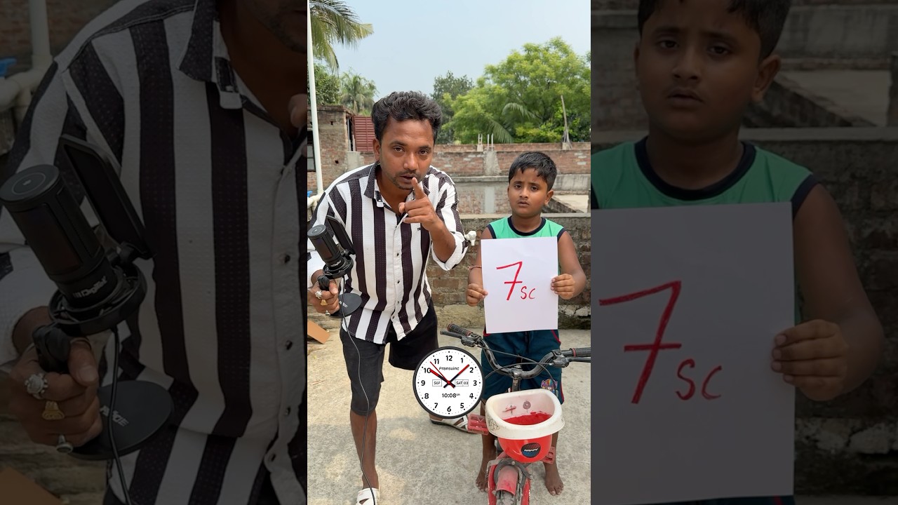 Bandhan gave me 7 seconds challenge for 24 hours Bengali mini blog #shorts 😂