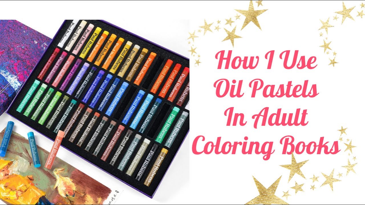 How I Use Oil Pastels In Adult Coloring Books | Coloring In Goldkorn By Hanna Karlzon |
