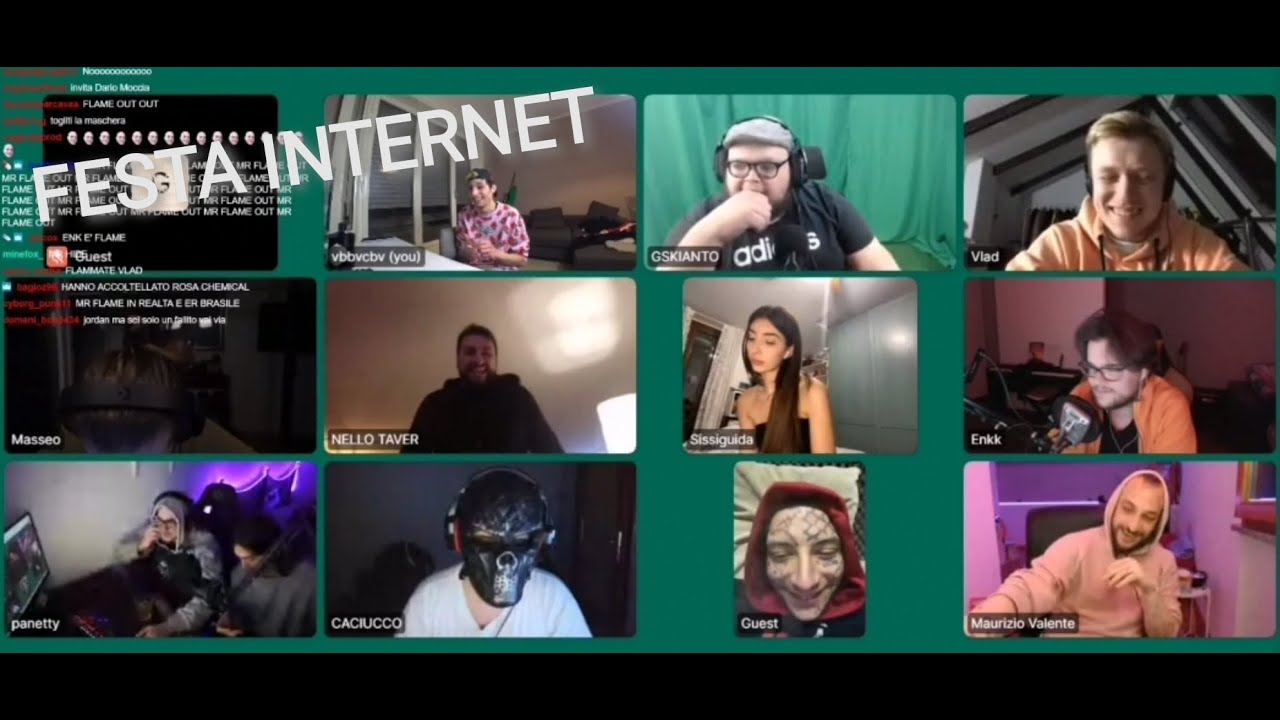 homyatol festa internet con masseo , enk , panetty , Vlad , sissi , gskianto , mr.flame , Jordan jb
