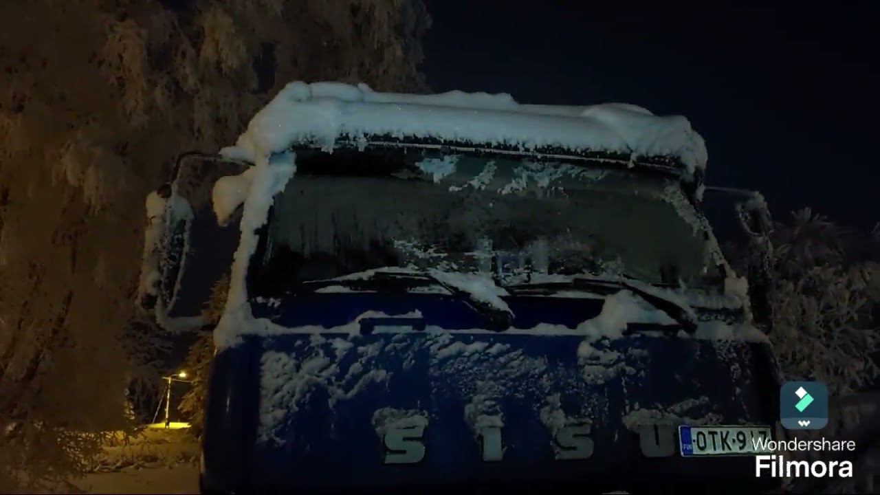 Sisu her&auml;si talviunilta mutta oli k&auml;ynyt kutsumattomia vieraita. #sisusm #cummins #turbodiesel