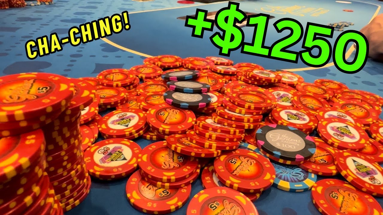 Making $200/Hour Playing Poker at The Gardens Casino $5/$5 | Poker Vlog #8