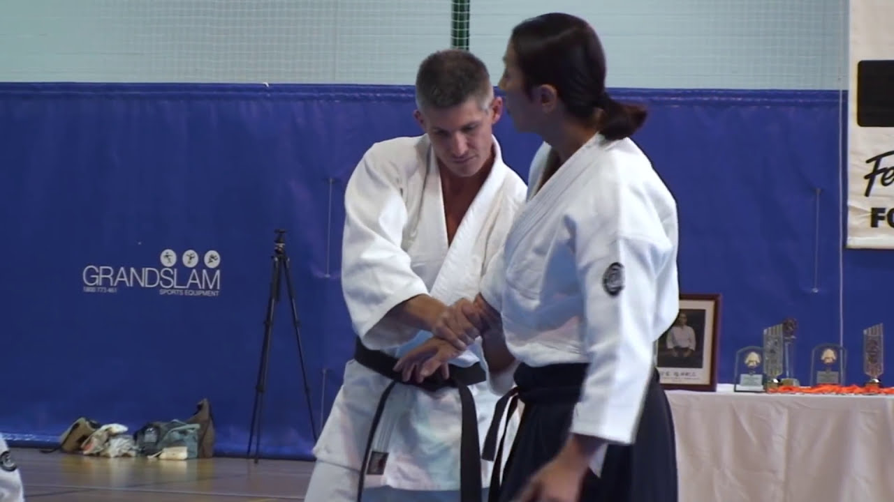 Aikido Yoshinkan Brisbane Dojo Mori Shihan 7th Dan 2017 22nd Demo - Martial Arts / self defence 森師範