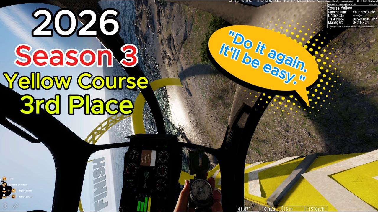 3rd Place Yellow Course | Heli Flight School | Arma Reforger