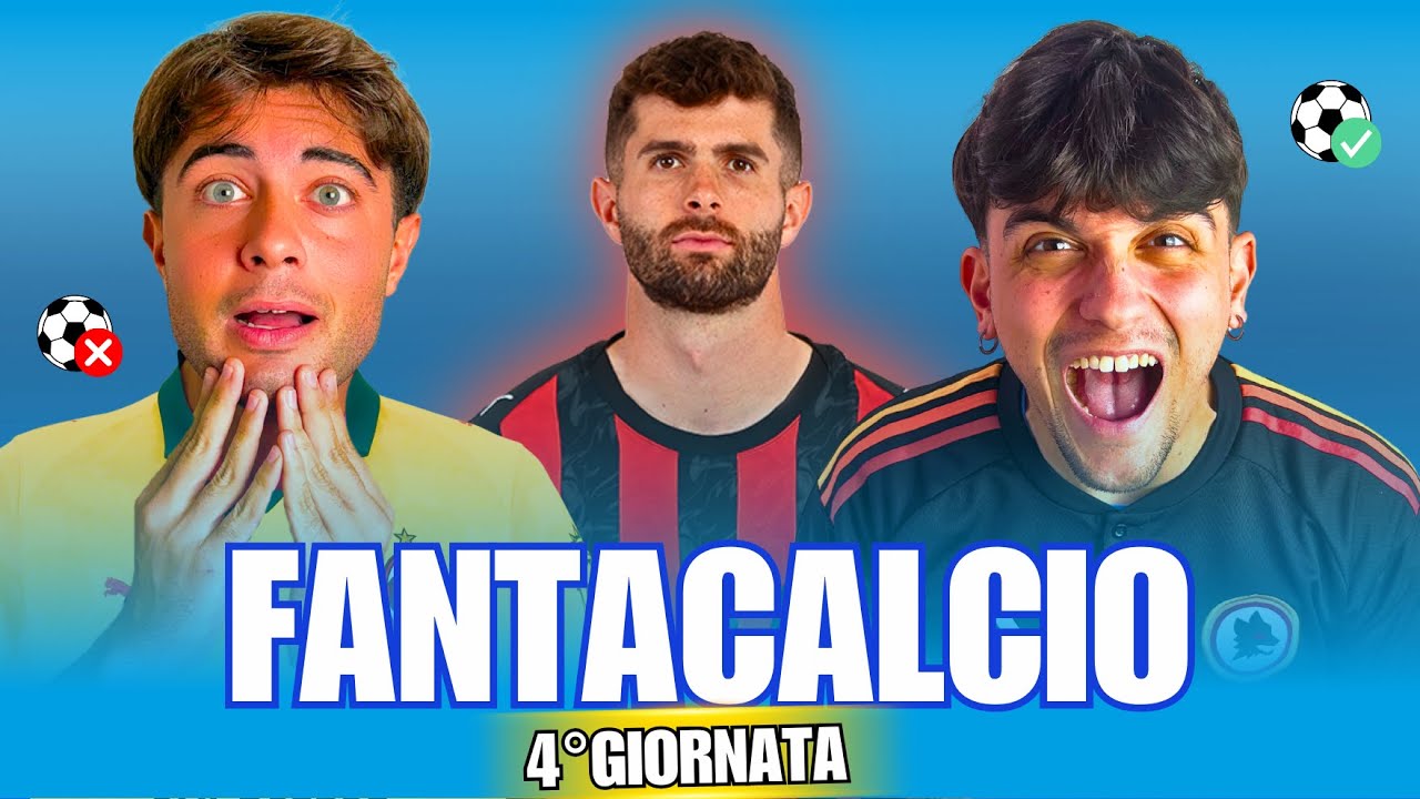 ⚽️ 4ªGIORNATA del nostro FANTACALCIO!🏆 COSA è SUCCESSO??😱