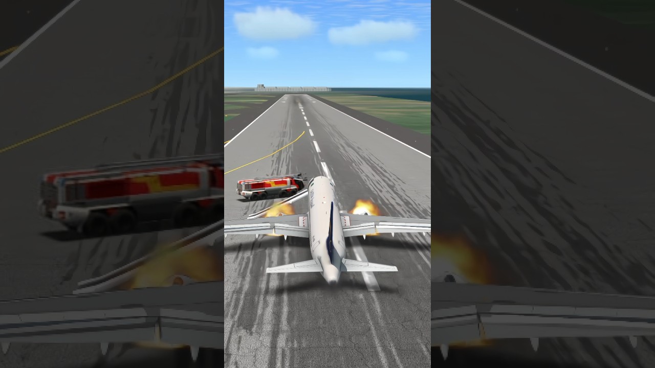 Saudia Crashed #landing #emergency #crash #aviation #flightsimulator #airplane #plane  #automobile