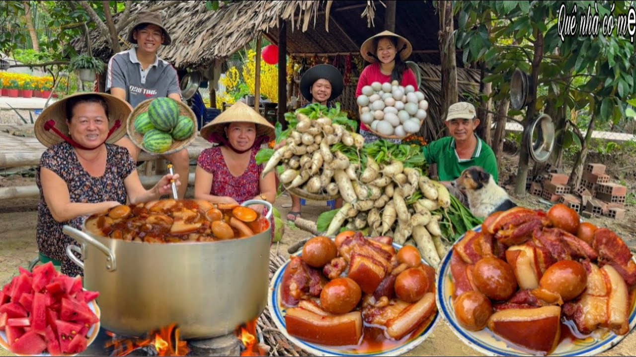 Thịt Heo Kho Rệu Ngày Tết || Gia Đình Quê Thu Hoạch Củ Cải Về Làm Dưa Muối Ăn Tết || Tet dishes