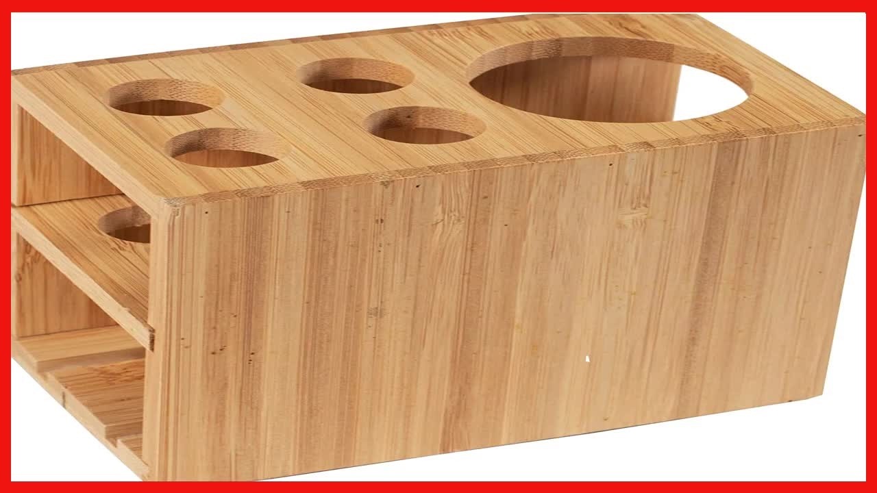 Organize Your Bathroom Stylishly with This Bamboo Toothbrush Holder