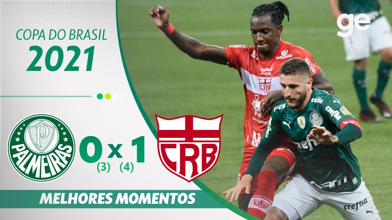 PALMEIRAS 0 (3) X (4) 1 CRB | MELHORES MOMENTOS | 3&ordf; FASE COPA DO BRASIL 2021 | ge.globo