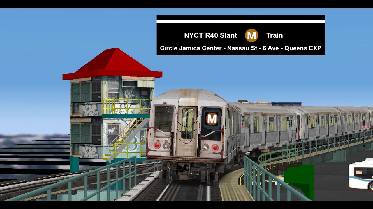 Openbve R40 Slant M Train on Circle Jamica Center Line Full Trip!