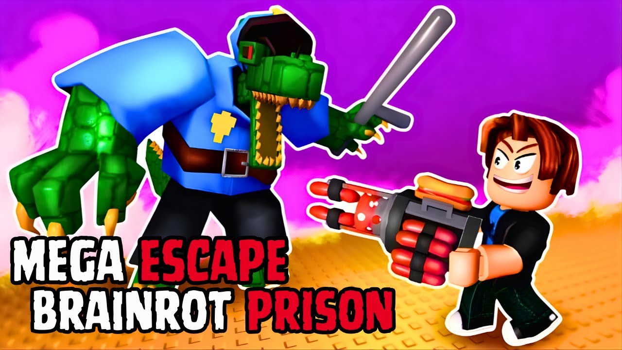 Mega Escape: Brainrot Prison - Full Game Walkthrough & Ending - Roblox