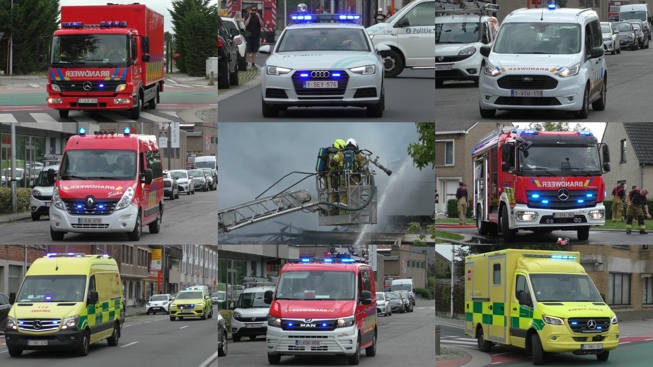 [Gasexplosie gevolgd door brand] Hulpdiensten met spoed naar een Zware Brand in Lokeren!