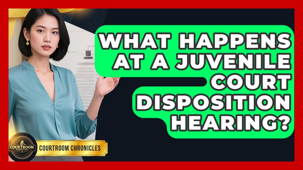 What Happens At A Juvenile Court Disposition Hearing? - Courtroom Chronicles