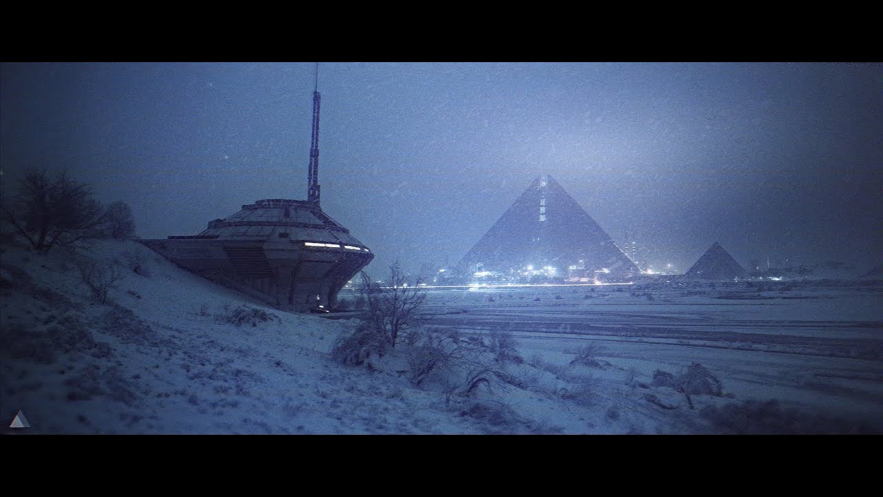 Secondary Control Station at Night | Dark Sci-Fi Winter Ambient For Sleep