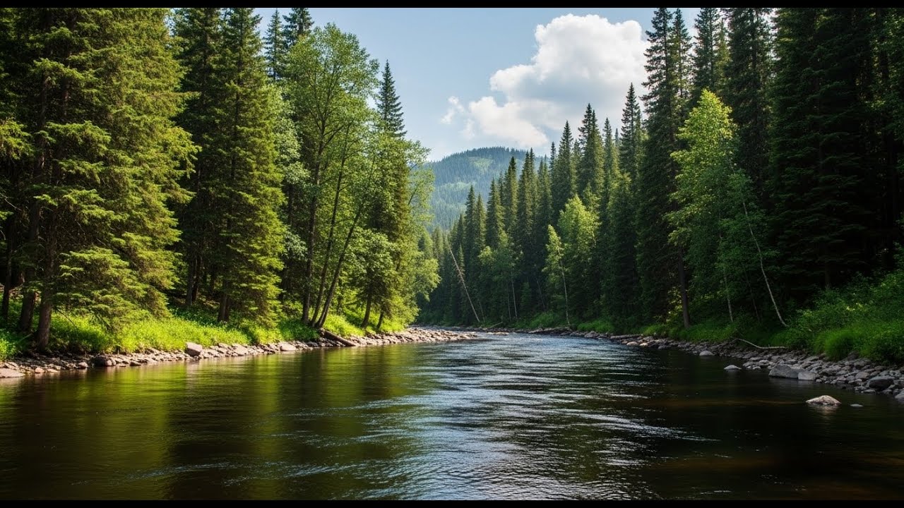 River Soundscape 🌿 Peaceful Water Ambience for Meditation, Study, and Relaxation #847
