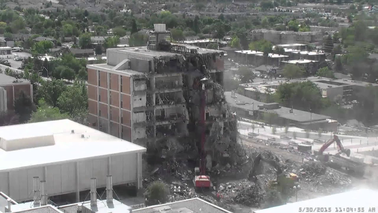 Widtsoe Building Demolition Timelapse (SWKT View)