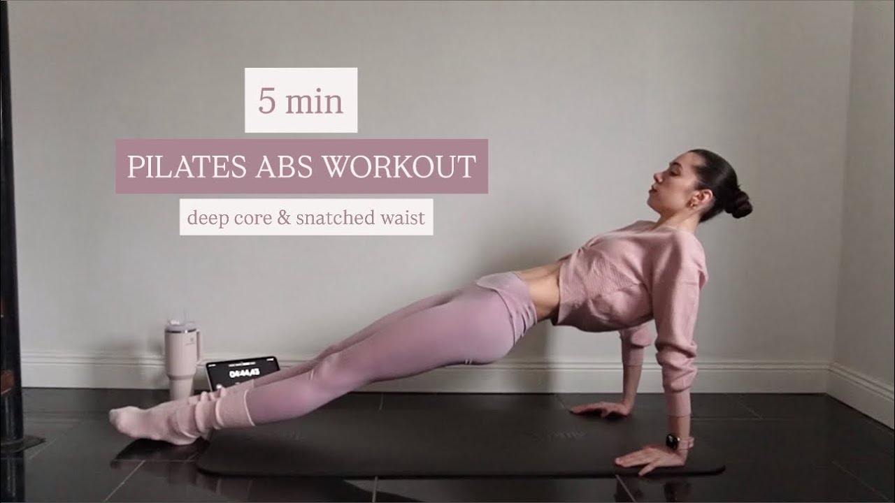 5 MIN pilates abs workout | deep core & snatched waist | no equipment 