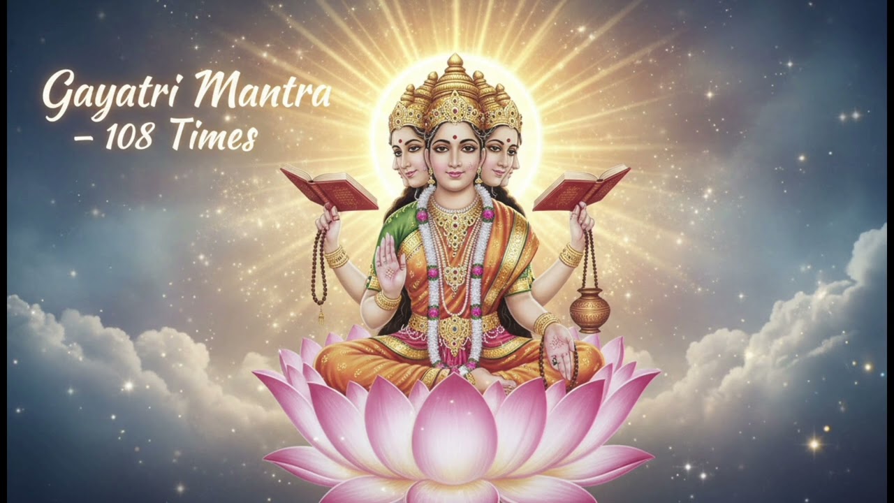 Gayatri Mantra 108 Times | Powerful Morning Mantra | Gayatri Mantra Chanting | Divine Vedic Mantra