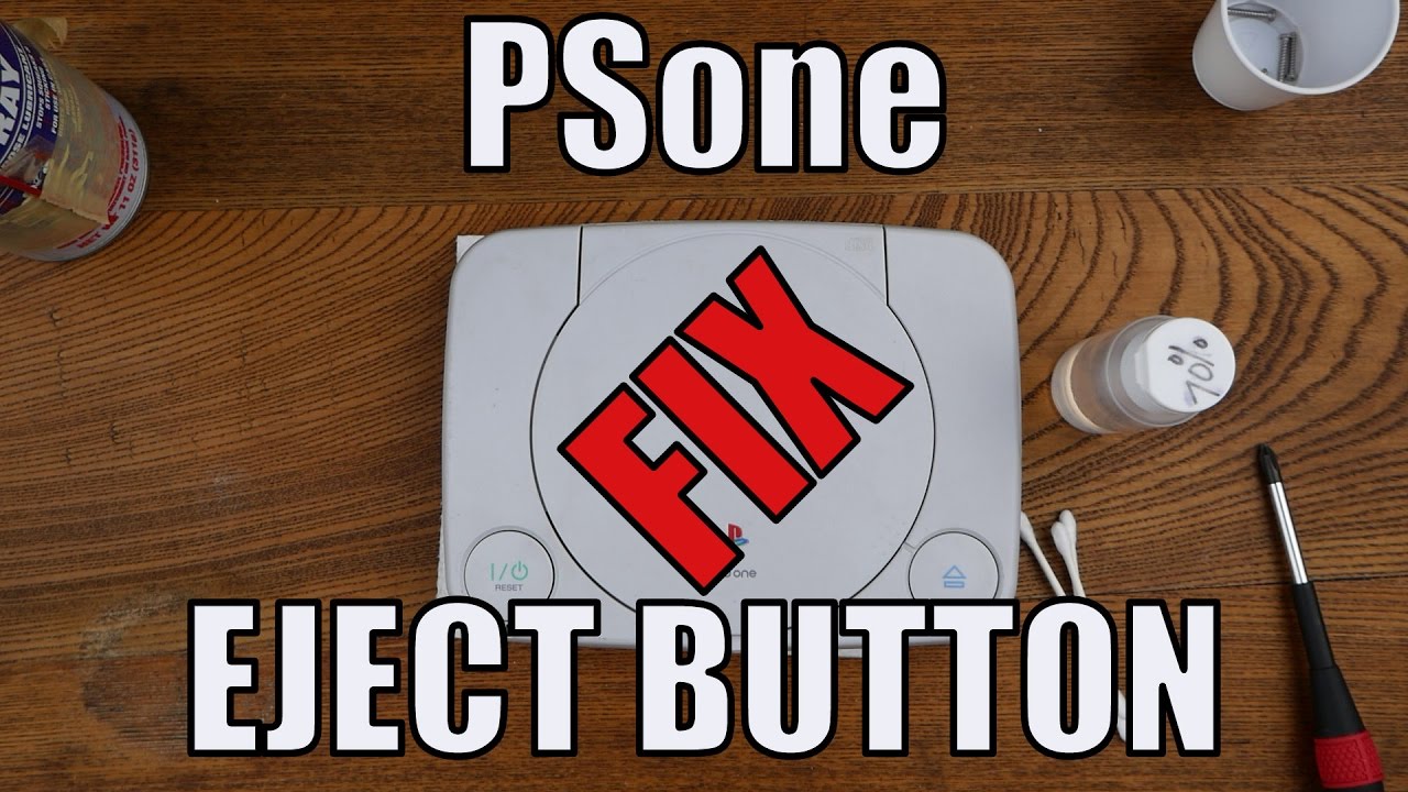 PSone Eject Button Not Working Fix Repair - The End of Lid Smashing Frustration!