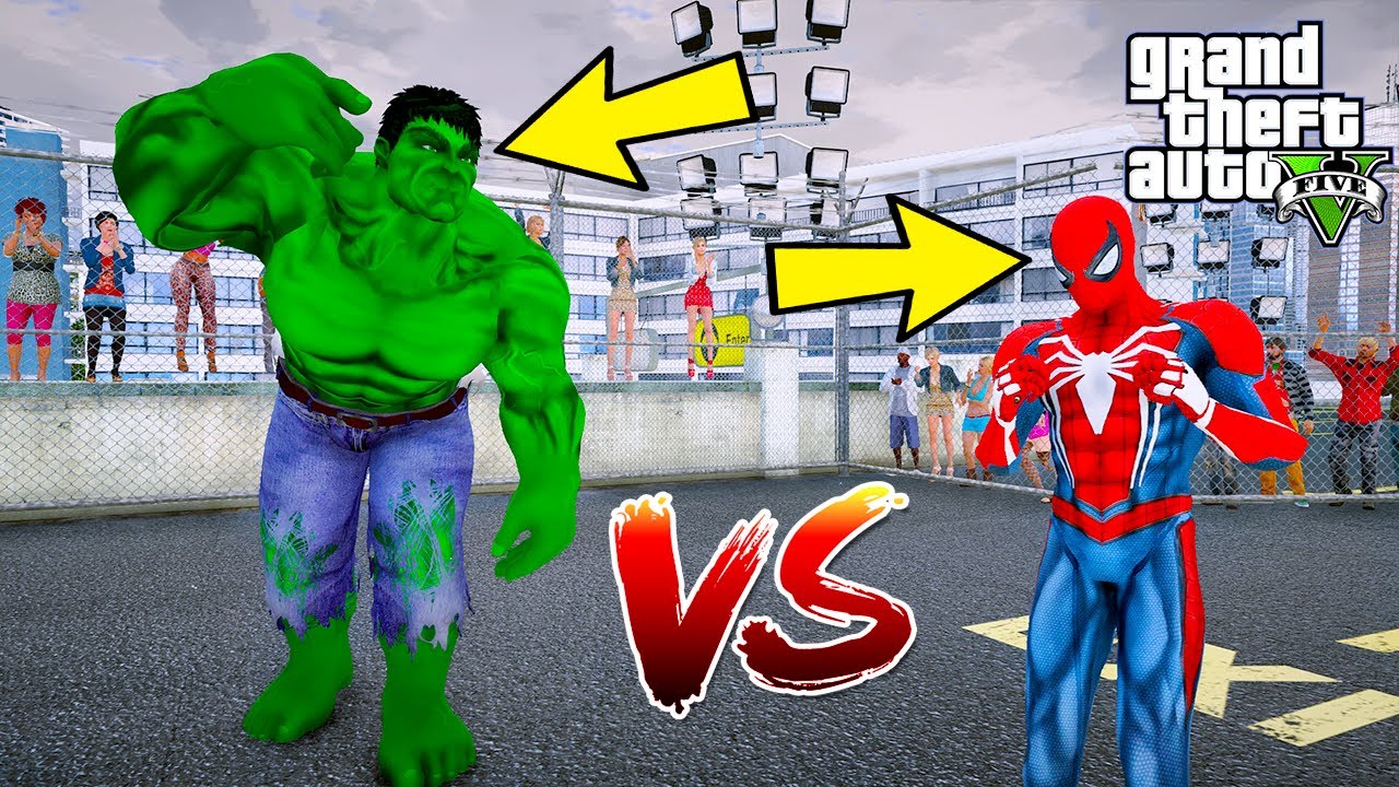 SPIDERMAN VE HULK ÖLÜMÜNE KAFES DÖVÜŞÜ YAPIYOR!! - GTA 5