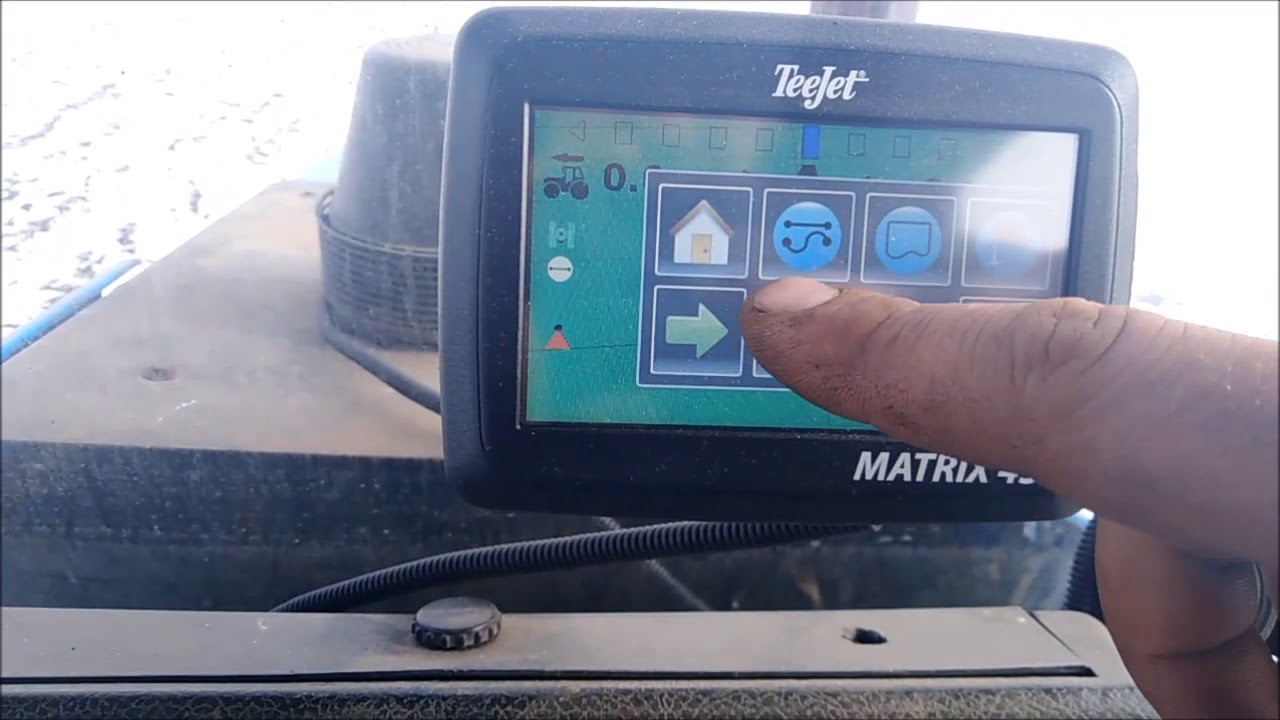 работа Teejet Matrix 430 система параллельного вождения, первые впечатления