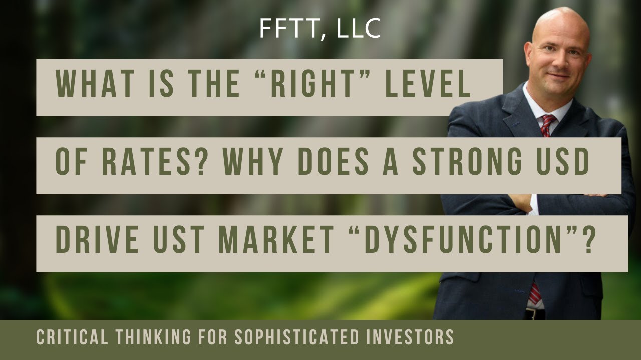 What is the “right” level of rates?  Why does a strong USD drive UST market “dysfunction”?