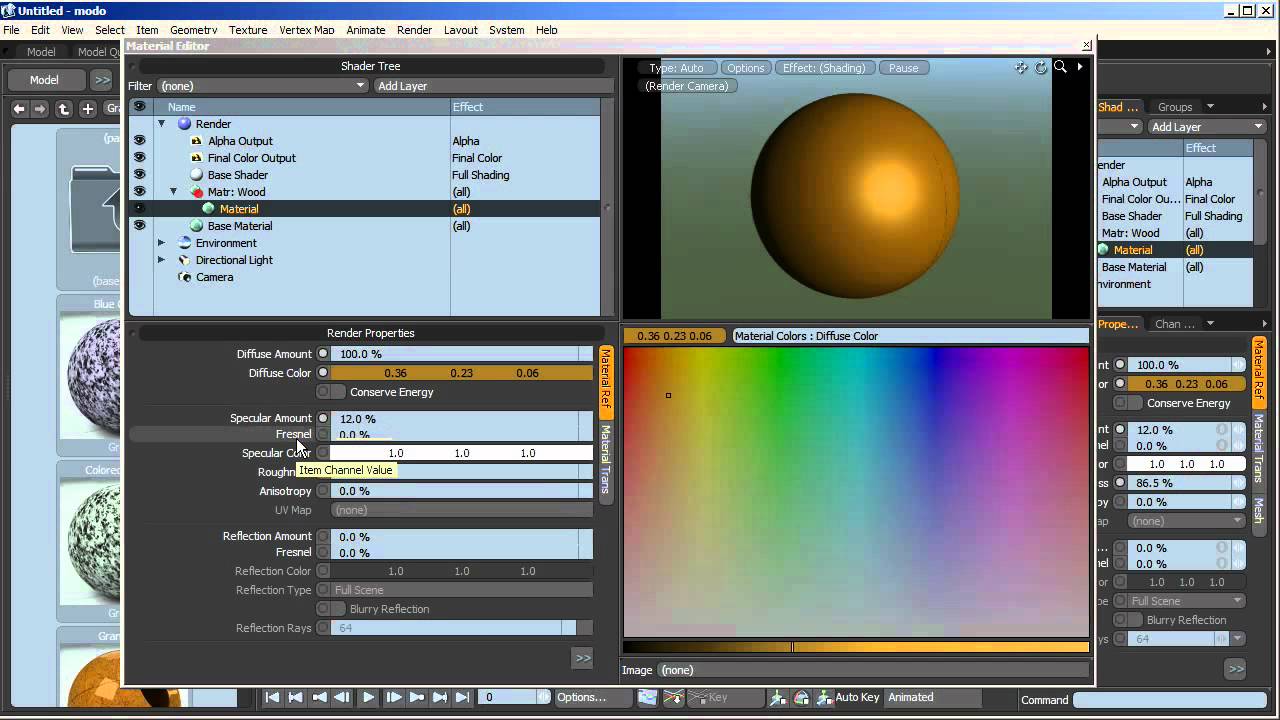 Modo: Shader Tree