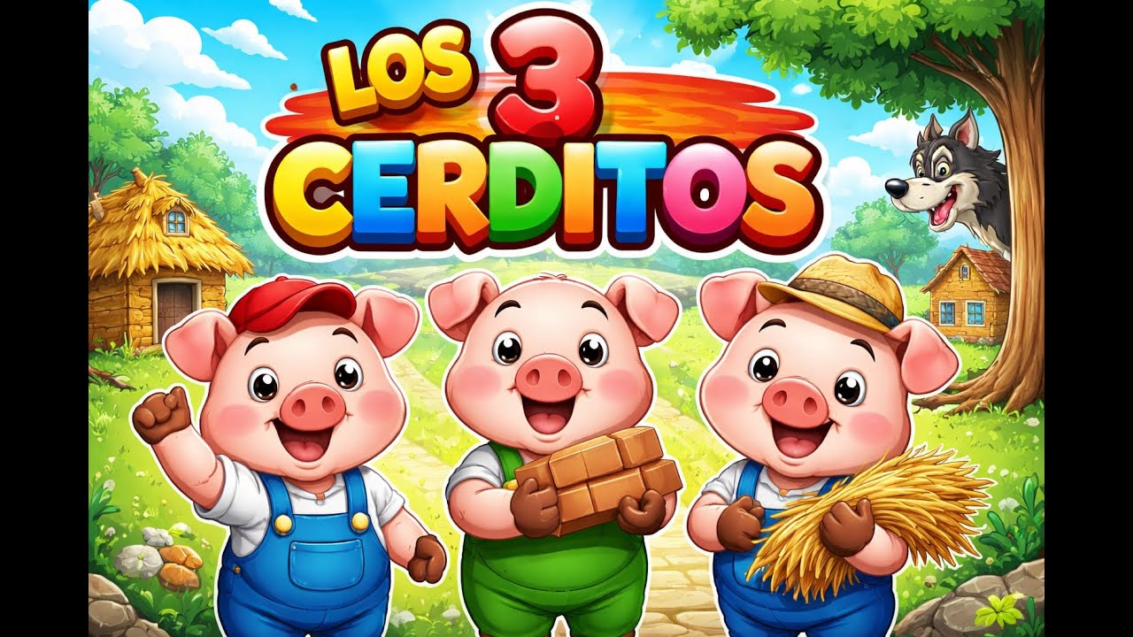 LOS 3 CERDITOS - CANCIÓN INFANTIL