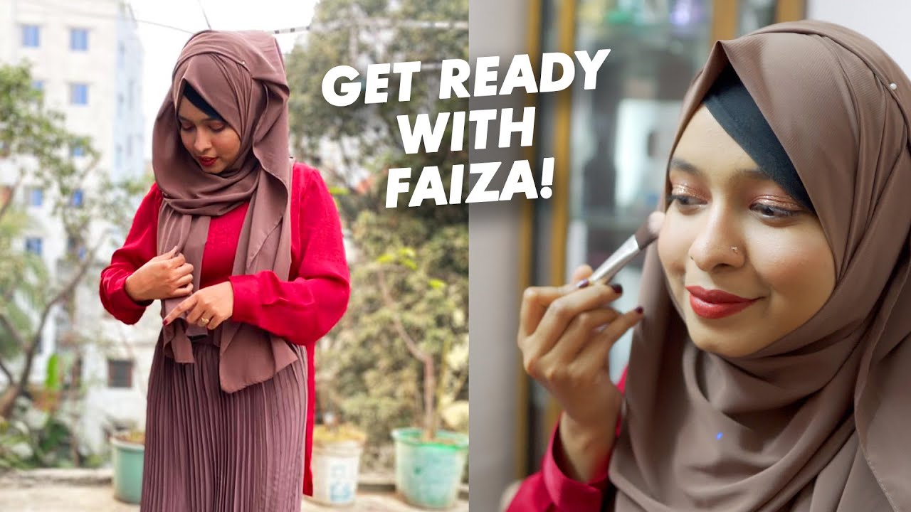 Get Ready With Me! | Makeup & Hijab Tutorial by FAIZA | Valentine Special