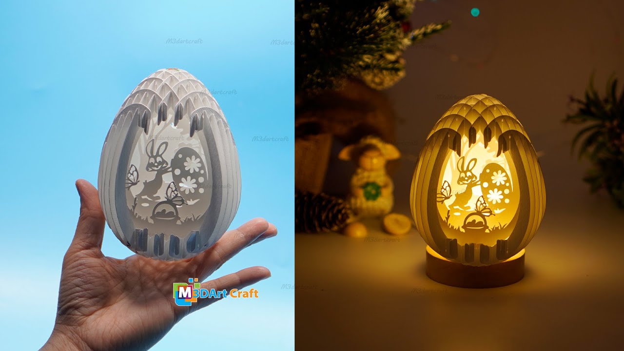 How to make 3D Easter eggs pop up SVG for cricut joy
