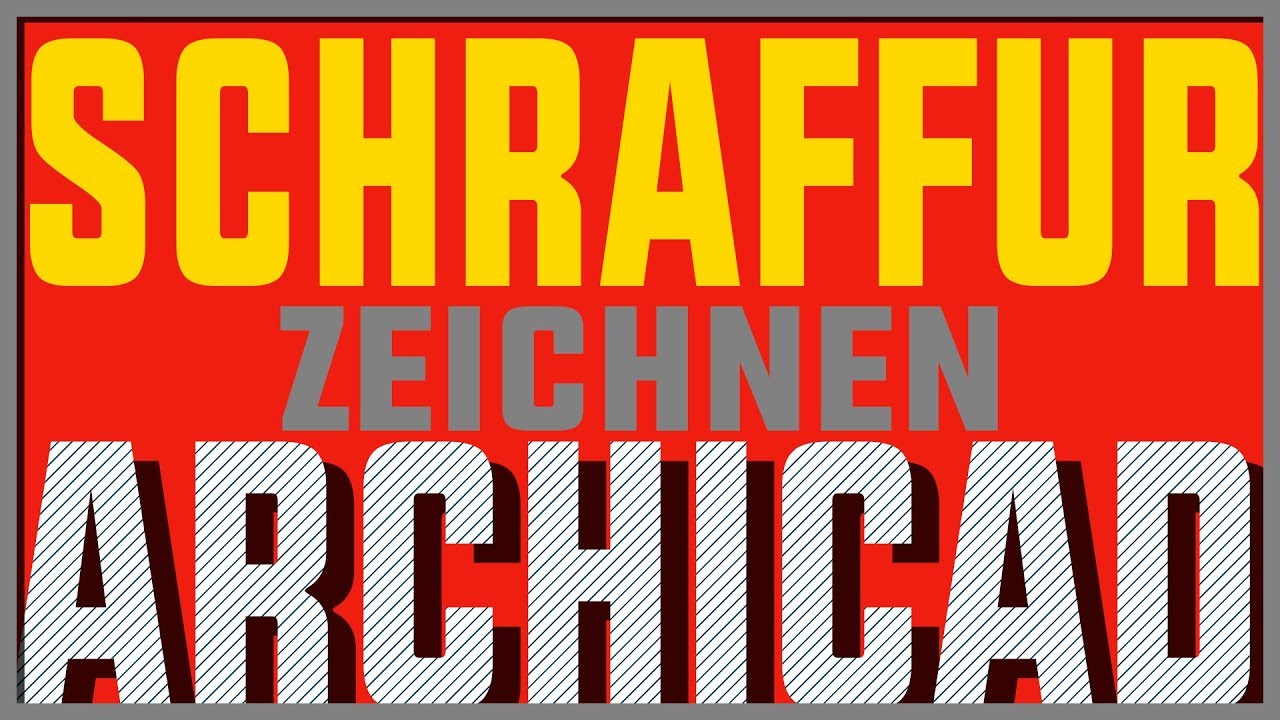 ARCHICAD BIM: Schraffuren zeichnen