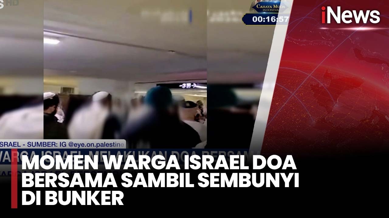 Momen Warga Israel Doa Bersama Sambil Sembunyi di Bunker | iNews Malam 28/2