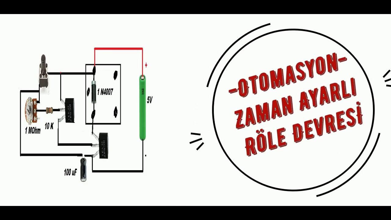 Zaman Ayarlı Röle Devresi - Variable Timer On Off Circuit