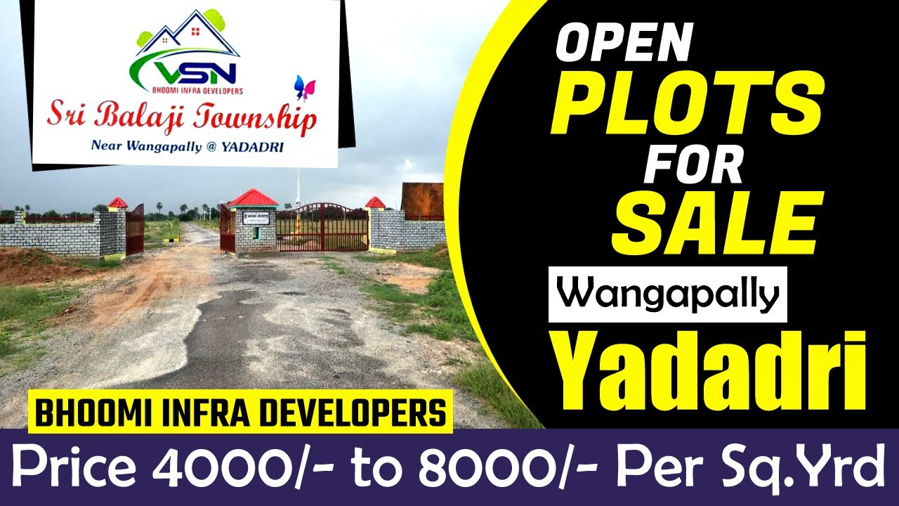 Open Plots for Sale in Wangapally | Real Estate in Yadadri | Yadagirigutta | Sri Balaji Township