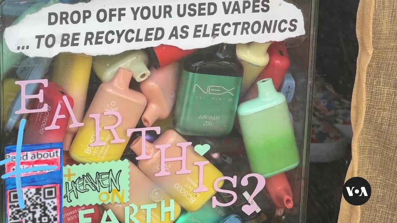 Disposable vape products creating worldwide pollution | VOANews