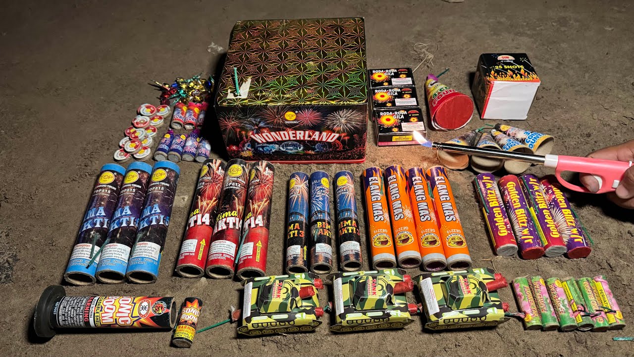 NYUMET MERCON ROMAN CANDLE WONDERLAND 49 SHOT DAN SEMUA PETASAN!!! MALAM RAMADHAN 2026 SERU