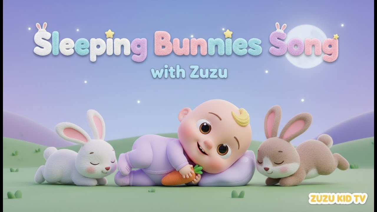 Sleeping Bunnies Song with Zuzu – Nursery Rhyme, Toddler Calm Time, and Gentle Animal Fun