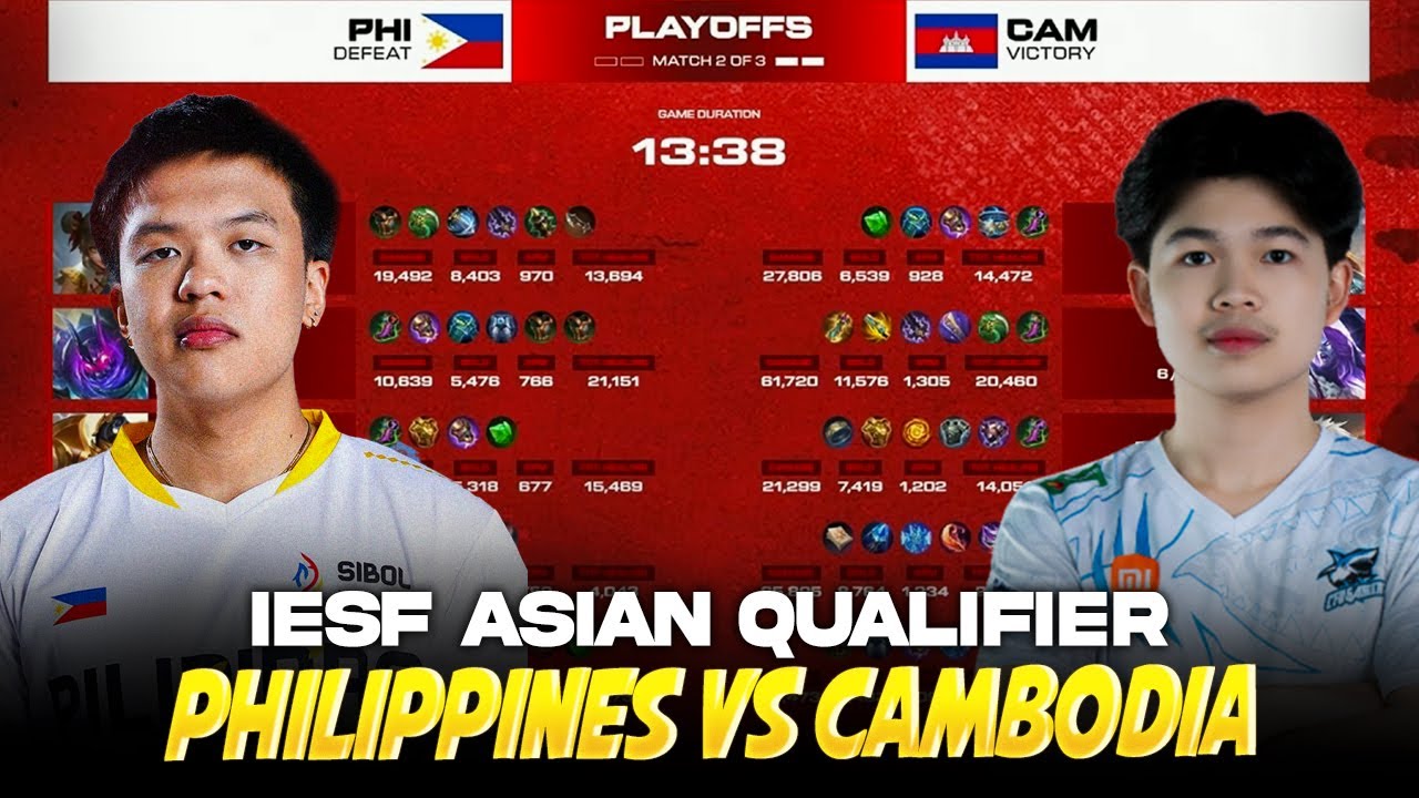 CAMBODIA SHOCKS EVERYONE! PHILIPPINES vs CAMBODIA IESF PLAYOFFS . . .
