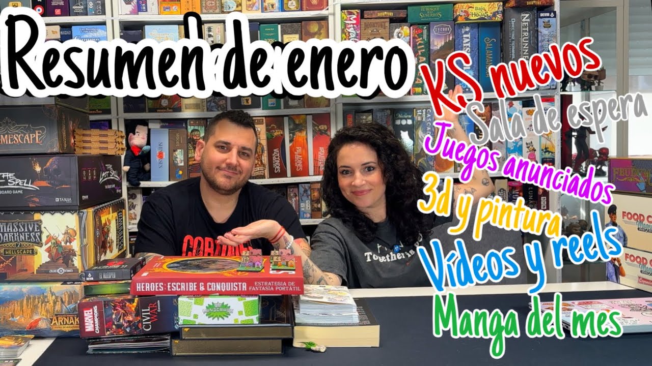 Resumen de enero. Vídeos, juegos anunciados, 3D y pintura, KS, sala de espera…