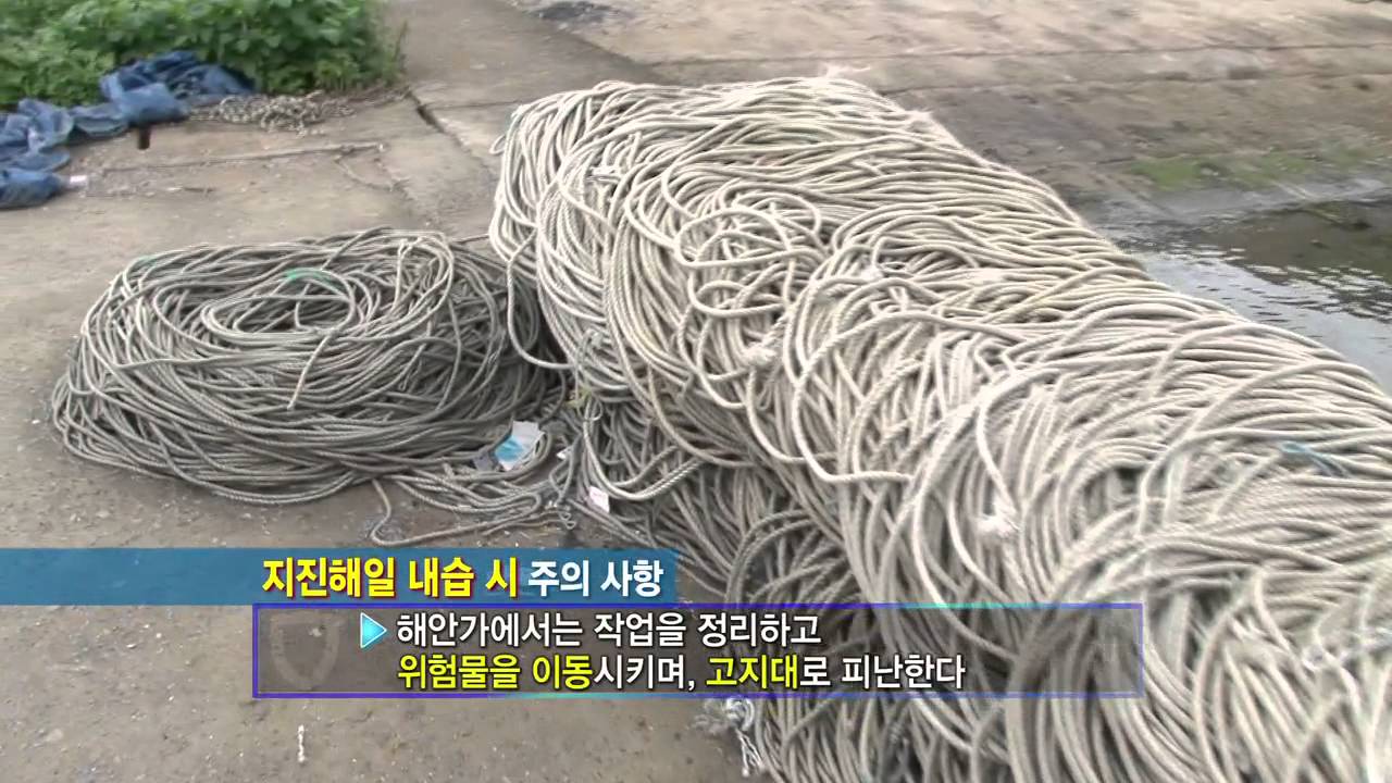 지진 해일 피해 예방 및 행동요령