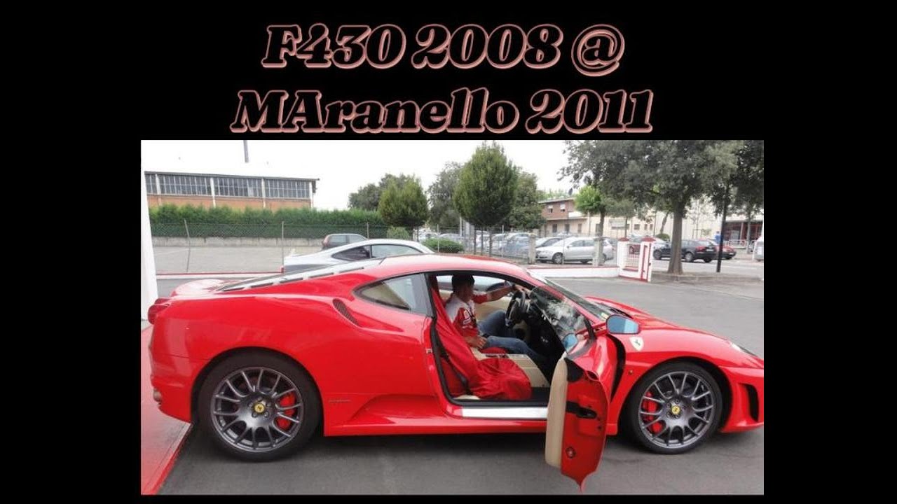 Dirigindo uma Ferrari F430 2008 em Maranello (2011) — lembrança para meus filhos