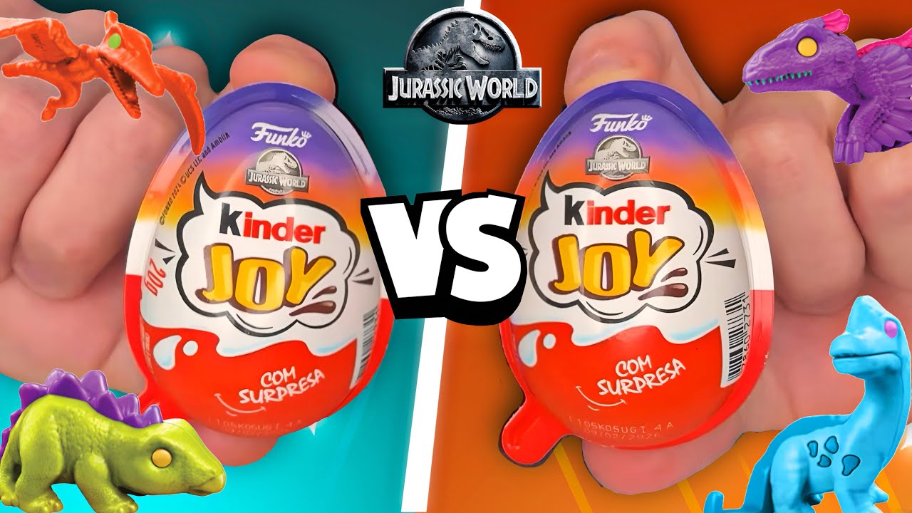 BATALHA KINDER JOY JURASSIC WORLD FUNKO 2025! PETER TOYS