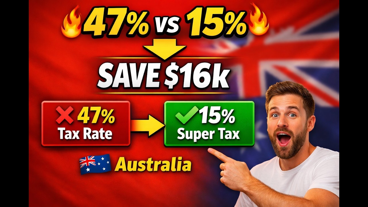47% Tax vs 15% Super: Save $16k (Australia)