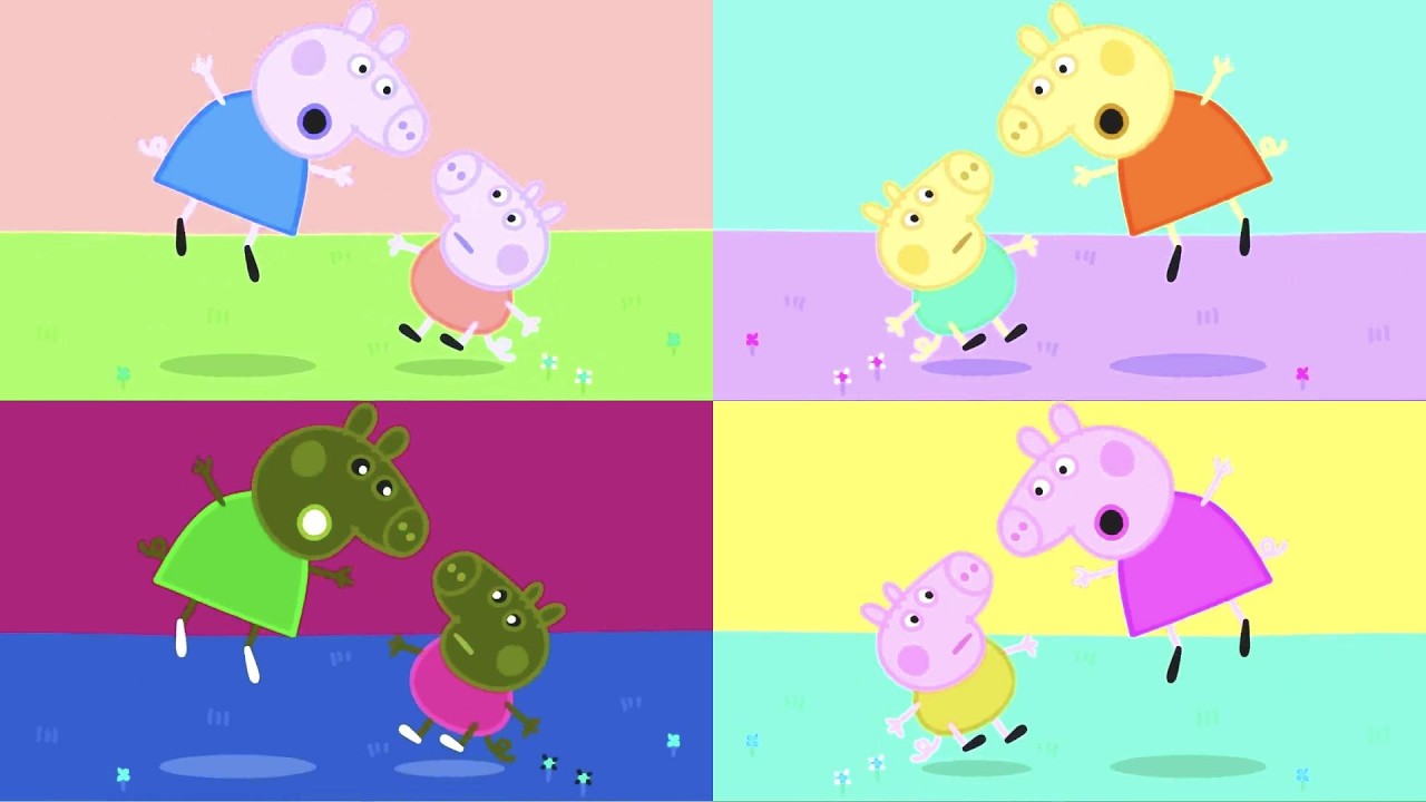 Peppa Make His Brother Scared & cry! Four parison Peppa Pig (Sponsored by Klasky Csupo 2001 Effects)