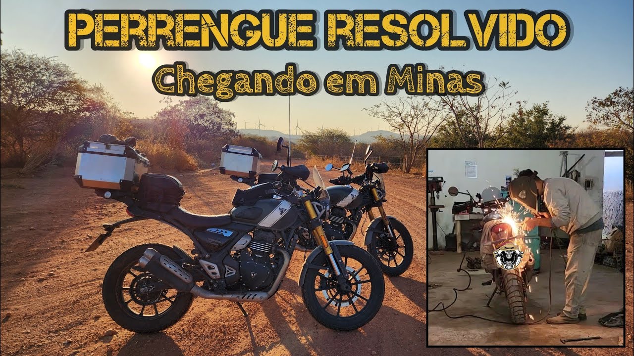 Ep. 04 - Perrengue resolvido. Chegando em Itacarambi, MG - Viagem de Scrambler 400X para a Canastra.