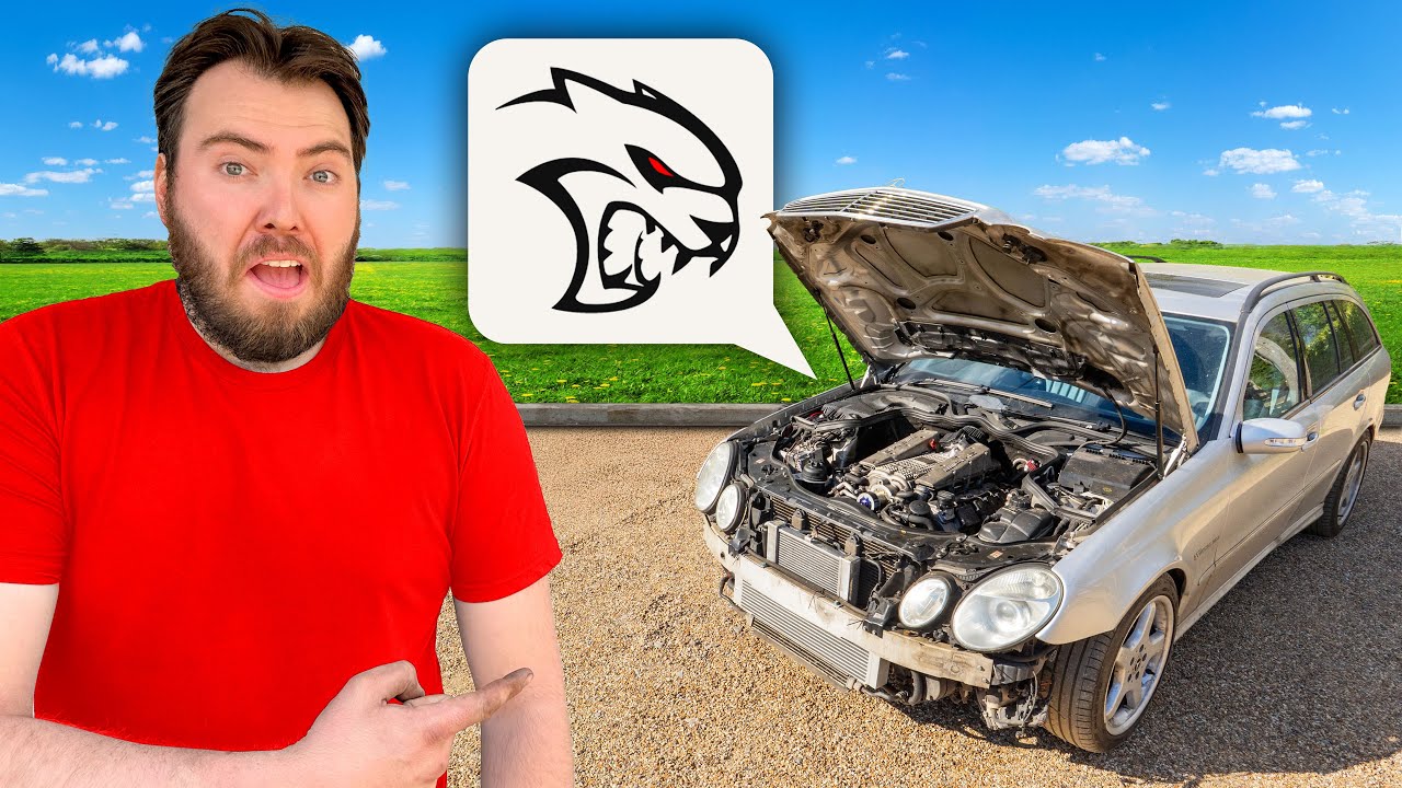I Modded the Cheapest AMG With Hellcat Parts